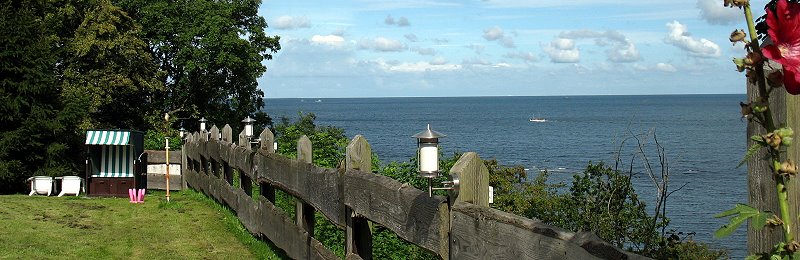 Blick von der Alten Strandvogtei aufs Meer