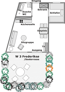 Grundriss Ferienwohnung 3