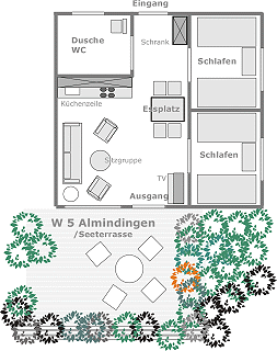 Grundriss Ferienwohnung 5