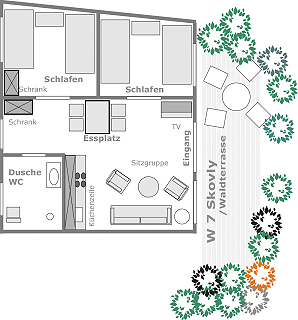 Grundriss Ferienwohnung 7